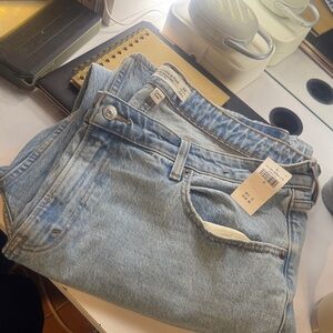 Abercrombie & Fitch Light Blue Straight Leg Jeans